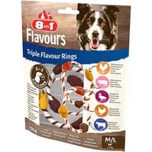 8 in 1 Pet Products GmbH Pochoutka 8in1 Triple Flavour Rings M L 120 g