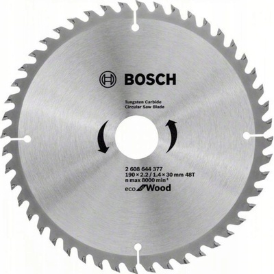 Bosch Pilový kotouč na dřevo 190 x 2,2/1,4 x 30 mm 48 zubů