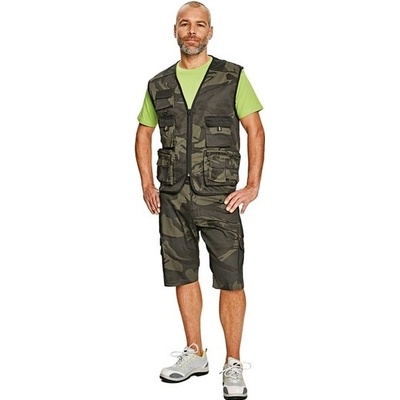 Crambe pánské šortky camouflage padnoucí střih