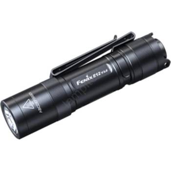 Fenix E12V30 - Презареждаема LED фенерка със регулируема яркост LED/1xAA IP68 200 лм 100 ч черна (FE0104)
