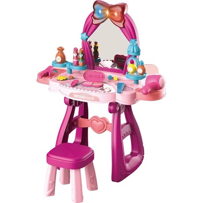 Baby Mix Detský toaletný stolík s hudbou a stoličkou