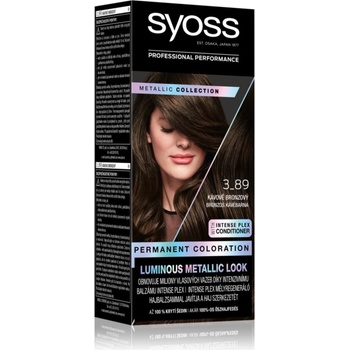 Syoss Color Metallic Collection перманентната боя за коса цвят 3-89 Bronze Coffee