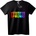 NOONEBRAND Тениска Sprunki Rainbow - 7XL, Black