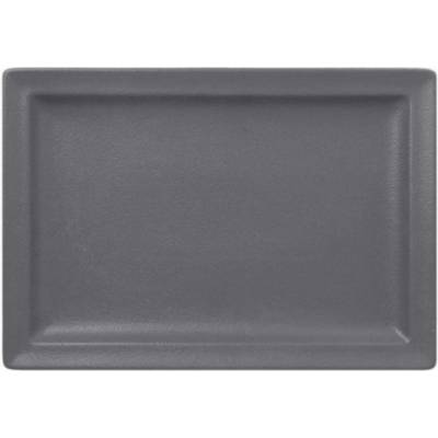 RAK Porcelain Talíř obdélný 33 x 23 cm šedá RAK-NFCLRP33GY