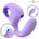 Intense Baxter Dual Vibrator & Stimulator with Remote Violet