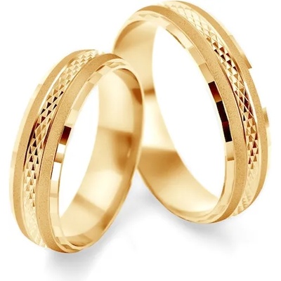 SAVICKI Сватбени халки: злато, полукръгъл профил. 5 мм