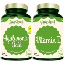 GreenFood Nutrition Kyselina Hyaluronová 60 kapsúl + Vitamin E 60 kapsúl