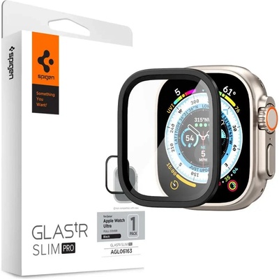 Spigen Скрийн протектор от закалено стъкло Spigen Glas. TR Slim Pro за Apple Watch ULTRA (49mm), с черна рамка (23318-0)