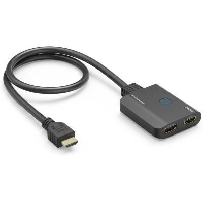 Сплитер 4K HDMI мъжко - 2 x HDMI женско, черен (HAMA-205284)