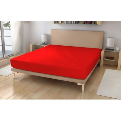 Polášek Froté prostěradlo Červené Bavlna Polyamid 220g/m 60x120