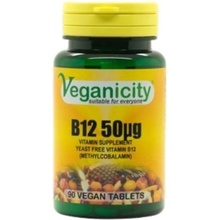 Veganicity Vitamín B12 50 µg metylkobalamin 90 tabliet