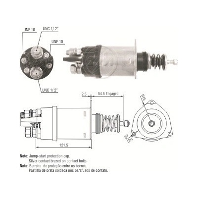 Spínač startéru Delco 1990350, 1115663