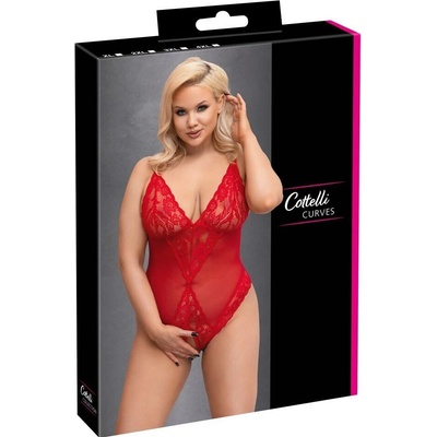 Cottelli Červené otevřené body CURVES – Zboží Mobilmania