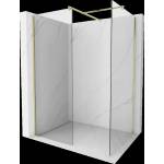 Mexen Kioto стена за душ Walk-in 135 x 90 cm, прозрачен, златисто четкан - 800-135-202-55-00-090 (800-135-202-55-00-090)