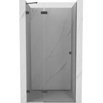 Mexen Lunar ляви душ врати 125 см, прозрачни, gun metal - 834-125-000-95-00-L (834-125-000-95-00-L)