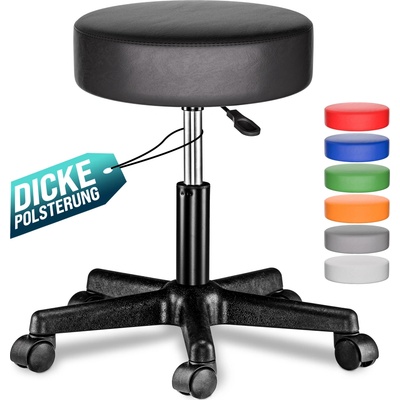 Jurhan Taburetka na kolečkách BONY, Ø35cm, černá 11284 – Zboží Dáma