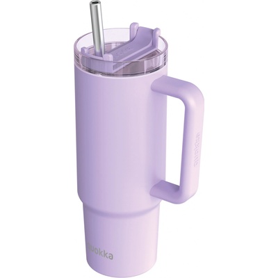 Quokka Termohrnek Stream s brčkem 950 ml fialový