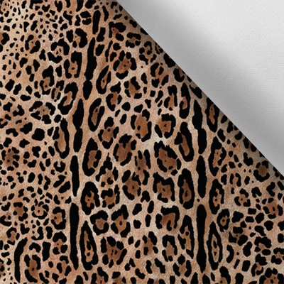 Takoy Látka s potiskem nepromokavý polyester TD/NS leopard
