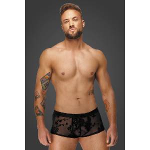 Noir Handmade H074 Flock Embroidery Short-Shorts 3XL