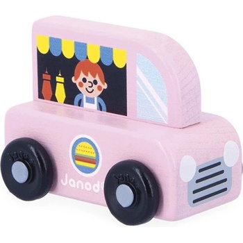 Janod Дървена количка Janod Cross Roads - Камион за храна (J05915)