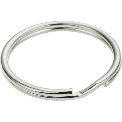 STOKER Steel Nickel-plated keyring 40 mm 100 units - Silver (Grey)