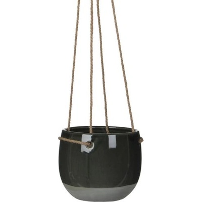 Mica КАШПА ВИСЯЩА КЕРАМИЧНА resa 13.55х16.5см ТЪМНО СИВА (1027619)