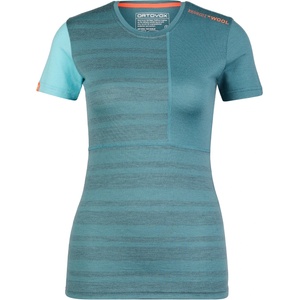 Ortovox Дамско мериносово термобельо Ortovox Women's 185 Rock'N'Wool Short Sleeve Merino base layer - Arctic Grey - размер XS (115-1520-0511)