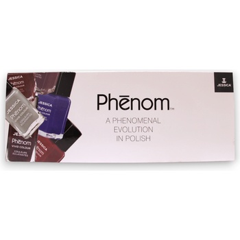 Jessica Феноменална еволюция в комплекта лакове Jessica: Phenom Vivid Colour Top Coat лак за нокти PHEN-000 Finale Shine 15 ml + Phenom Vivid Colour лак за нокти PHEN-020 Barbie Pink 14 ml + Phenom Vivid Colour лак за нокти PHEN-022 Geisha Girl 14 ml + Ph