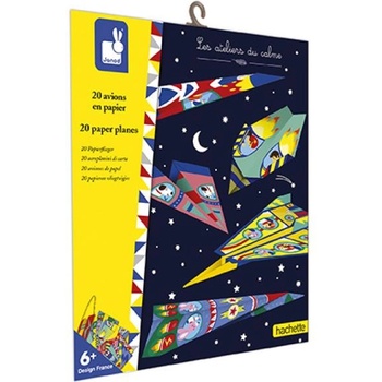 Janod Atelier Оригами хартиени сгъваеми самолети Mini 6+