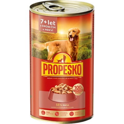 Propesko 7+ drůbeží, mrkev v omáčce 1240 g