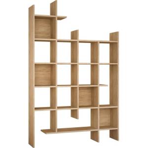 ASIR GROUP Библиотека от декор от дъб в естествен цвят 122x188 cm Manco - Kalune Design (855DTE3695)