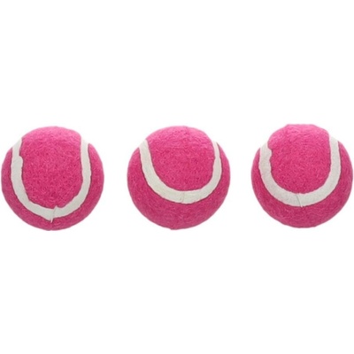 Flamingo guma tennis míček růžový 5,1 cm 3 ks