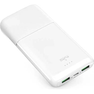 PURO Преносима батерия Powerbank Puro DAILY 10 PLUS 10000mAh 2x USBA / 1x USB-C 22.5W - бял (PUFCBB100P3WHI)