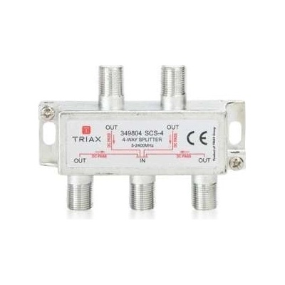 Rozbočovač 1-4 TRIAX SCS - 4 WAY 5-2400 MHz (R F 1-4 TRIAX)