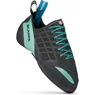 Scarpa Дамски обувки с връзки Scarpa Women's Instinct Lace Climbing shoes - Black / Aqua - размер 40 (EU) (301-0629-0121)