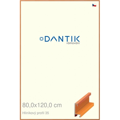 DANTIK rám na obraz 80 x 120 Dýha barevná oranžová