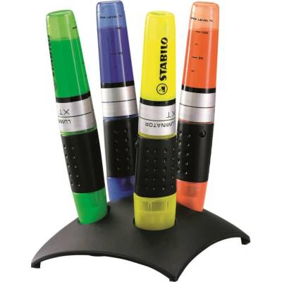 Stabilo Luminator 7104-2 4 ks deskset žlutá zelená modrá oranžová