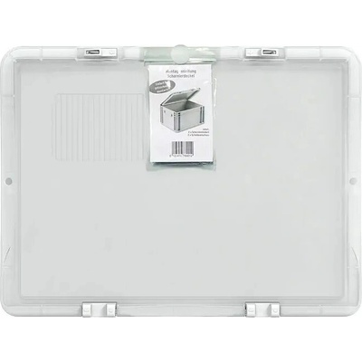 Surplus Systems Víko na eurobox s pantem, 40 × 30 cm, transparentní 403000S-000