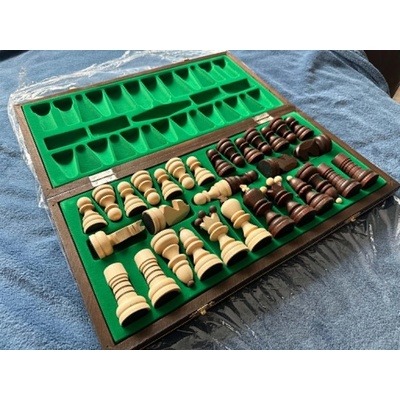 Olympijské dřevěné šachy 42 cm Sunrise Chess & Games