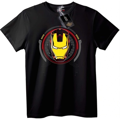 NOONEBRAND Тениска Шлем на Iron Man - 2XL, White