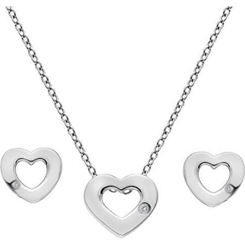 Hot Diamonds Sada stříbrných šperků Amulets SS136 (náhrdelník náušnice)