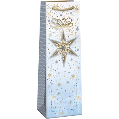 ARGUS Darčeková taška na víno (13 x 37.5 cm) - Zlatá hviezda 08390159