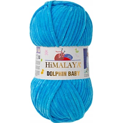 Priadza Himalaya Dolphin Baby plyšová na hračky 100g modrá 80326