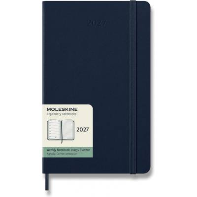 Moleskine A5 týdenní 2027 modrý