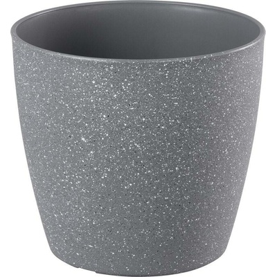 Strend Pro Garden Květináč Stone 28x26 cm šedý efekt kamene