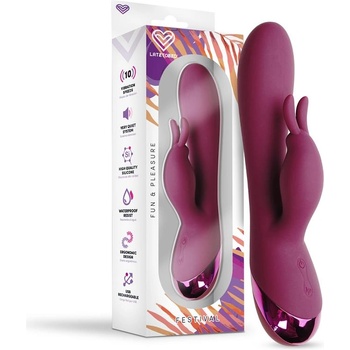 Image 1 of Festival Brole Rabbit Vibrator Burgundy