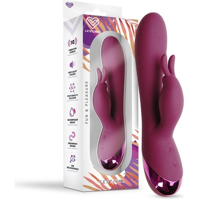 Festival Brole Rabbit Vibrator Burgundy