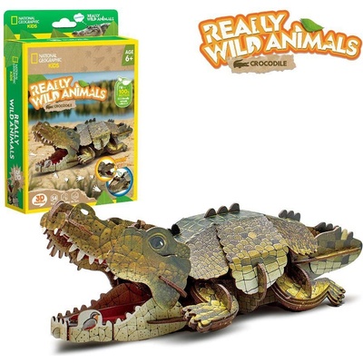 CubicFun Пъзел 3D Wild Animals Крокодил 54ч (1011692F)