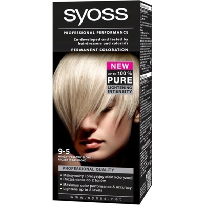 Syoss barva na vlasy Trvalá Permanent Color 9-5 Mrazivá Popelavá Blond