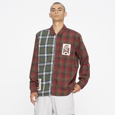 Santa Cruz košile Seeing Moon Dot L/S shirt blood check